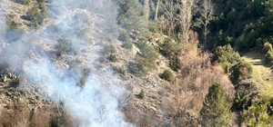 Arazisinde otları temizlik amaçlı yaktı, vatandaş orman yangını ihbarında b...