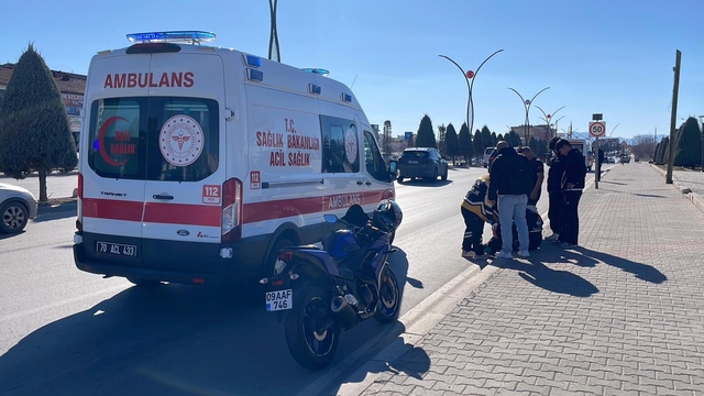 Karaman'da motokurye kazası: 1 yaralı