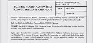 Karabük Lojistik Merkezi projesi onaylandı