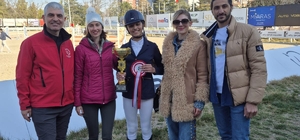 Ankara Yıldırım Beyazıt Üniversitesi Spor Kulübü binicisi Turasan birincilik elde etti