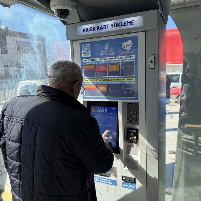 Çorum'da toplu ulaşım kartlarına bakiye yükleme noktası artıyor