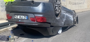 Seydişehir'de otomobilin takla attığı kazada 4 kişi yaralandı