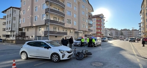 Akşehir’de otomobil ile motosiklet çarpıştı: 1 yaralı