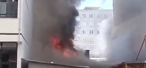 Kahramanmaraş'ta manavda çıkan yangını itfaiye söndürdü