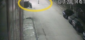 Çorum'da lastikçi dükkanının kundaklama anı kamerada