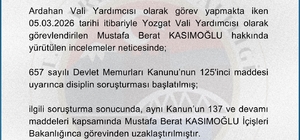 Vali yardımcısı görevden uzaklaştırıldı