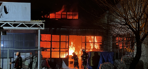 Kayseri’de mobilya atölyesinde yangın