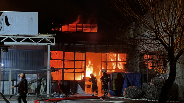 Kayseri'de mobilya atölyesinde yangın