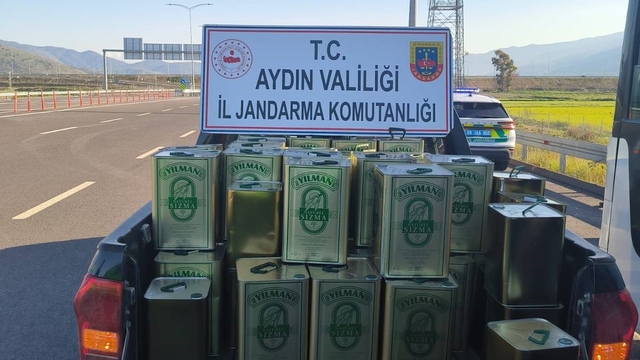 Nazilli'de 1 milyon TL değerinde taklit zeytinyağı ele geçirildi