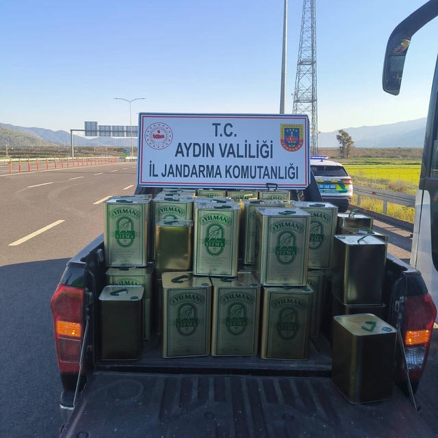 Nazilli'de 1 milyon TL değerinde taklit zeytinyağı ele geçirildi