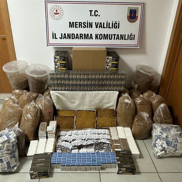 Mersin'de sigara kaçakçılığı operasyonu: 2 gözaltı