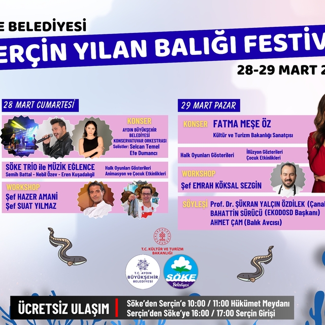Söke'de Yılan Balığı Festivali coşkusu başlıyor