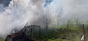 Bilecik'te bağ evinde çıkan yangın korkuttu