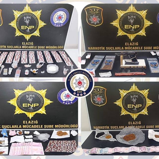 Elazığ'da uyuşturucuyla mücadele: 14 şüpheli tutuklandı