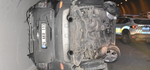 Tünelde kaza, 2 kişi yaralandı