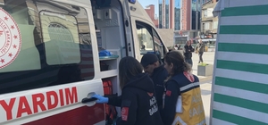 Samsun'da elektrikli motor park halindeki araca çarptı: 1 yaralı