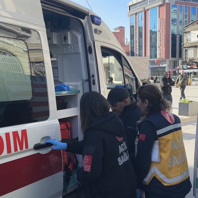 Samsun'da elektrikli motor park halindeki araca çarptı: 1 yaralı