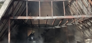 Fethiye'de bungalov ev yangını