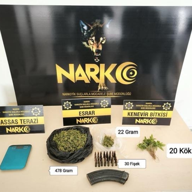 Mardin'de uyuşturucu operasyonu: 2 gözaltı