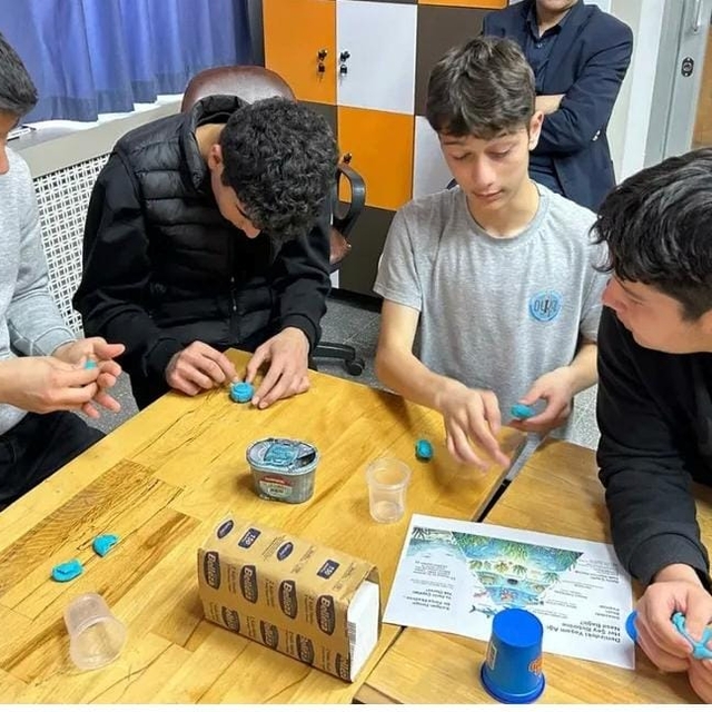 Datça'da öğrenciler atık dönüşüm projesi etkinliğinde bir araya geldi