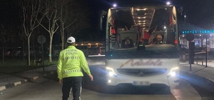 Otobüs terminallerinde emniyet kemeri denetimi