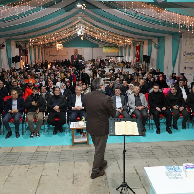 Bafra'da ramazan etkinlikleri kapsamında söyleşi düzenlendi
