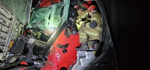 Bursa'da 2 TIR çarpıştı: 1 ölü