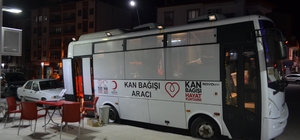 Selendi'de gece kan bağışı seferberliği