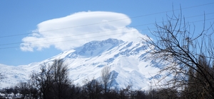 Munzur Dağı'nda mercek bulutu oluştu