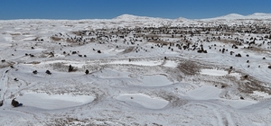 Toroslar 'da obruklar karla doldu