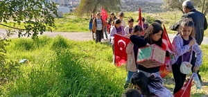 Mersin'de çocuklar doğaya kuş yuvaları bıraktı