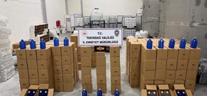 Tekirdağ'da 17 bin 815 litre etil alkol ele geçirildi