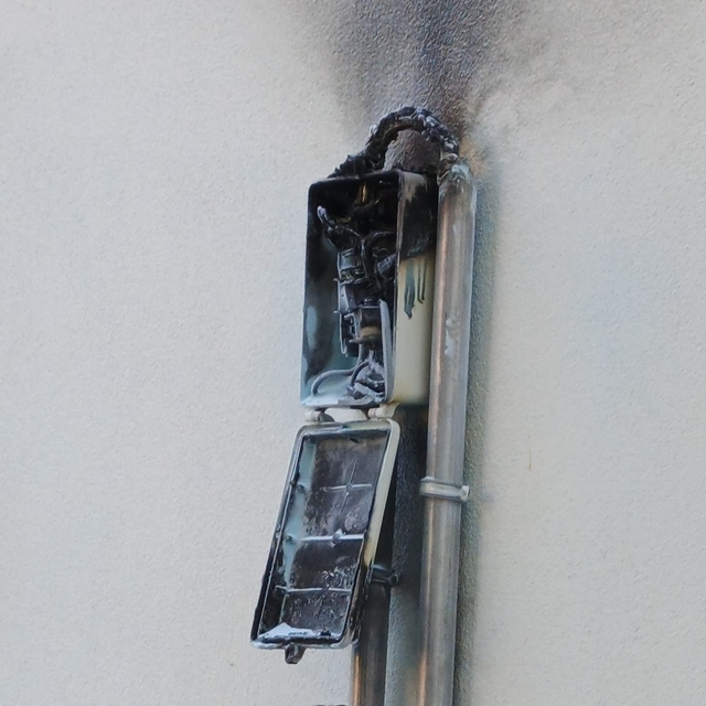 Bafra'da korkutan yangın