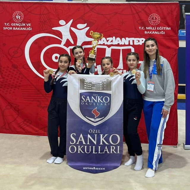 SANKO Okulları öğrencilerinin Jimnastik başarısı