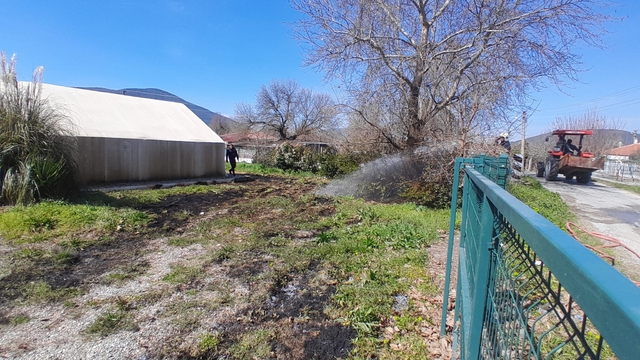 Yeşilyurt Maşat'ta otluk yangını