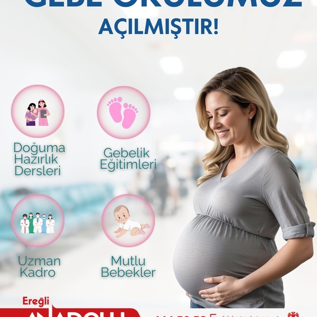 Karadeniz Ereğli'de gebe okulu hizmete açıldı