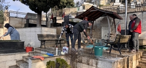 Zonguldak'ta bayram öncesi şehit mezarlarının bakım ve temizliği yapıldı