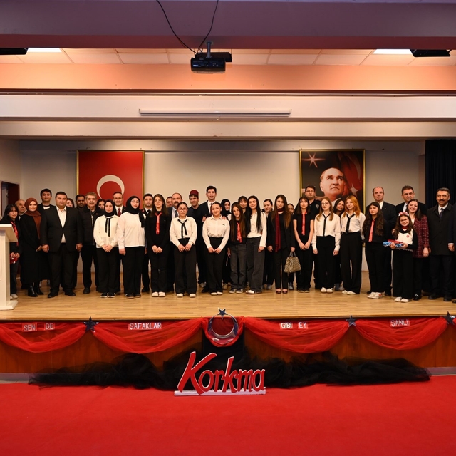 İnönü'de İstiklal Marşı'nın Kabulü ve Mehmet Akif Ersoy'u Anma Günü anma pr...