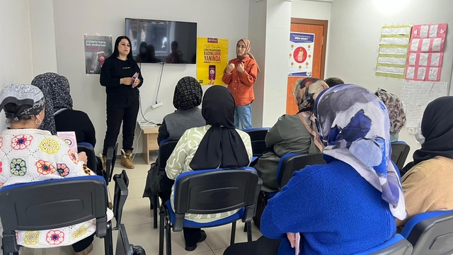 Kars'ta kadına yönelik şiddetle mücadele için bilgilendirme çalışması