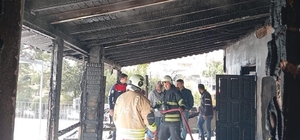 Samandağ'da müstakil evde yangın çıktı