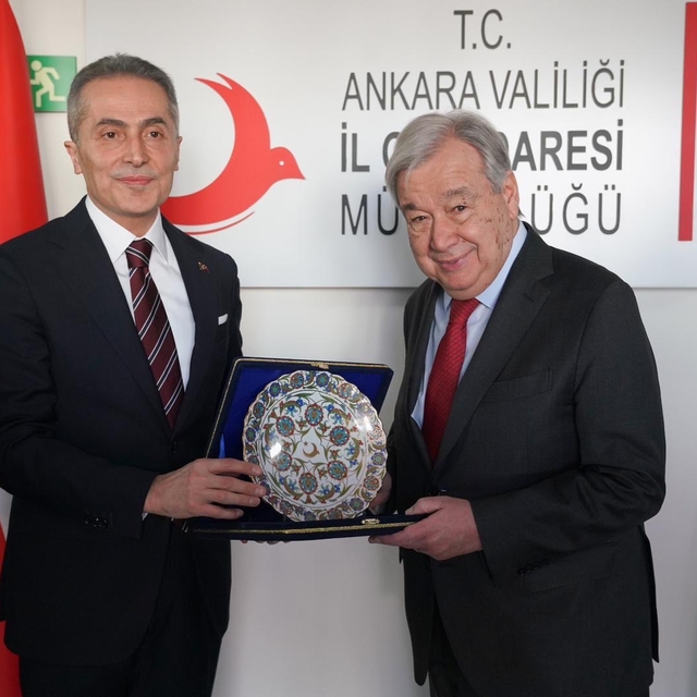 BM Genel Sekreteri Guterres, Ankara İl Göç İdaresi Müdürlüğünü ziyaret etti