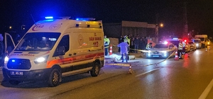 Otobüs ile çarpışan motosikletin sürücüsü öldü