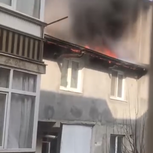 Bursa'da çatı yangını paniği