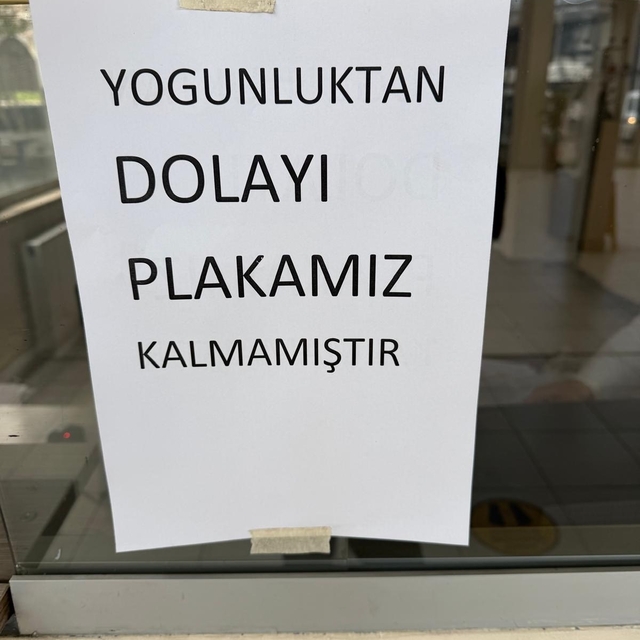 APP plaka yoğunluğundan plakalar tükendi