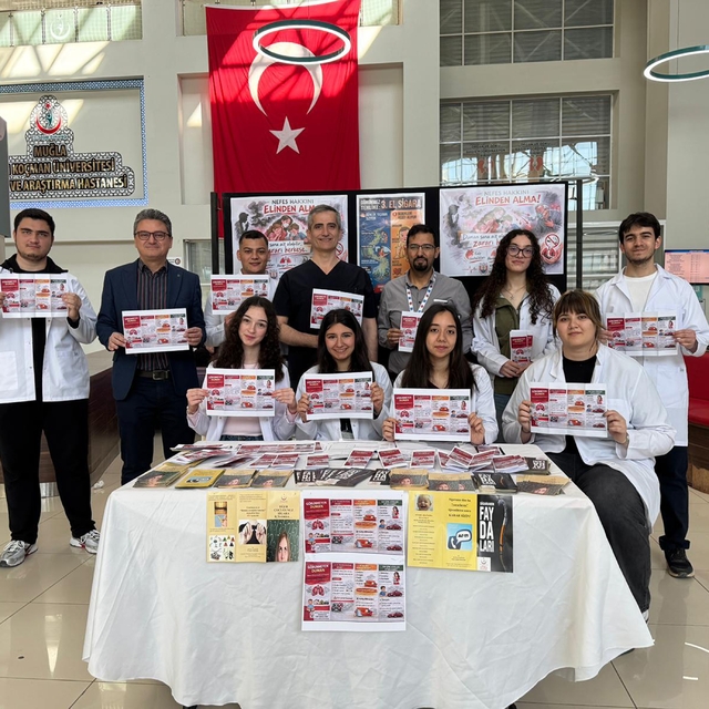 MSKÜ Tıp Fakültesi öğrencilerinden sigara dumanına karşı sosyal farkındalık...