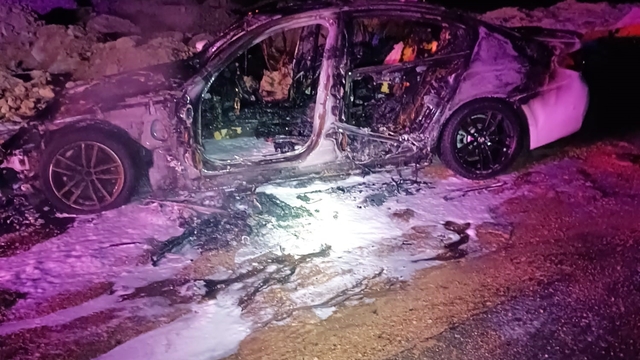 Mardin'de otomobilde çıkan yangın söndürüldü