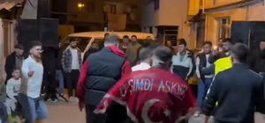 Edirne'de asker uğurlama eğlencesinde renkli görüntüler