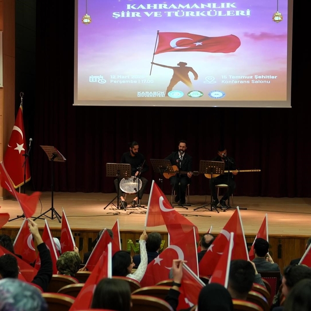 KBÜ'de "Kahramanlık Şiir ve Türküleri" programı düzenlendi