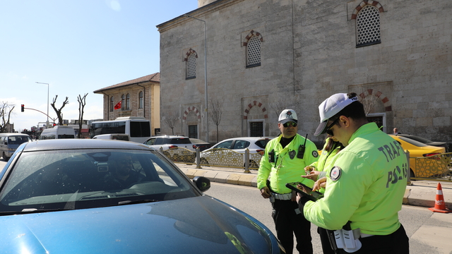 Edirne'de bayram öncesi trafik denetimi