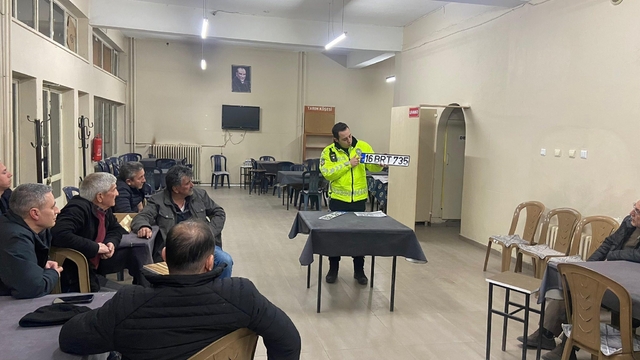 Şaphane'de vatandaşlara Trafik Kanunu'nda yapılan değişiklikler anlatıldı